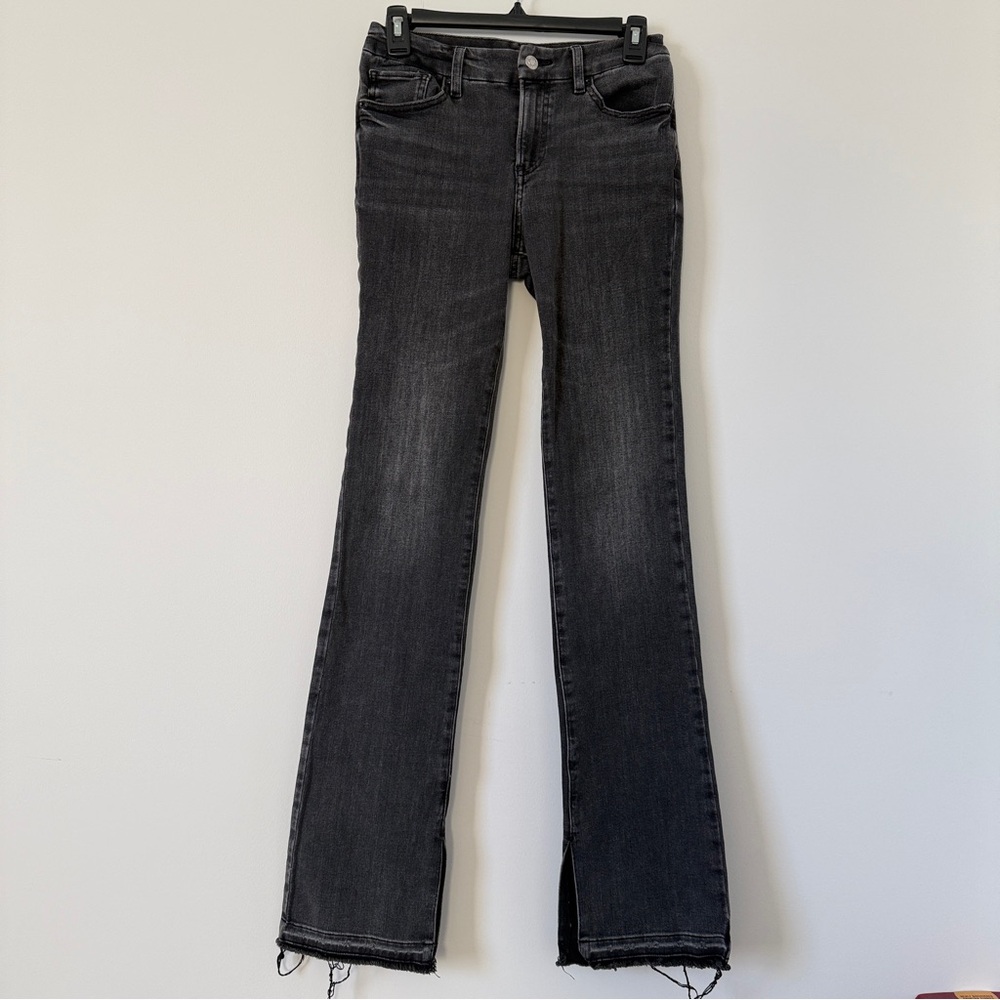 Express Skyscraper Gray faded Flared Women's Jeans